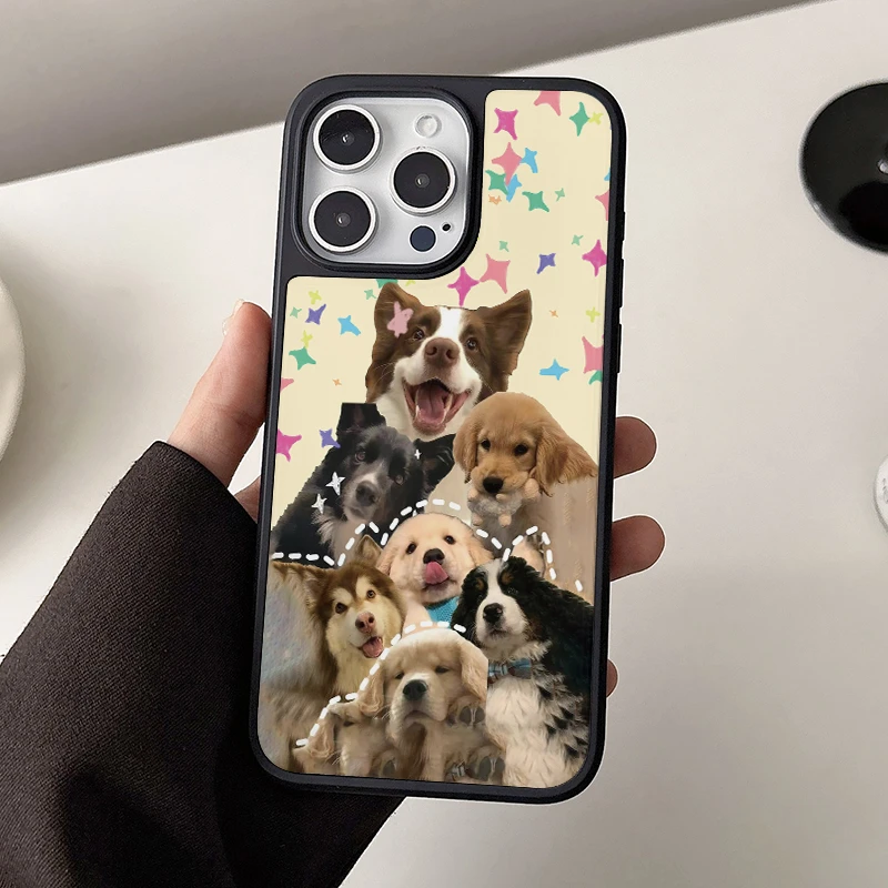 趣味ins风星星狗适用于华为小米苹果可爱手机壳iPhone16高级卡通