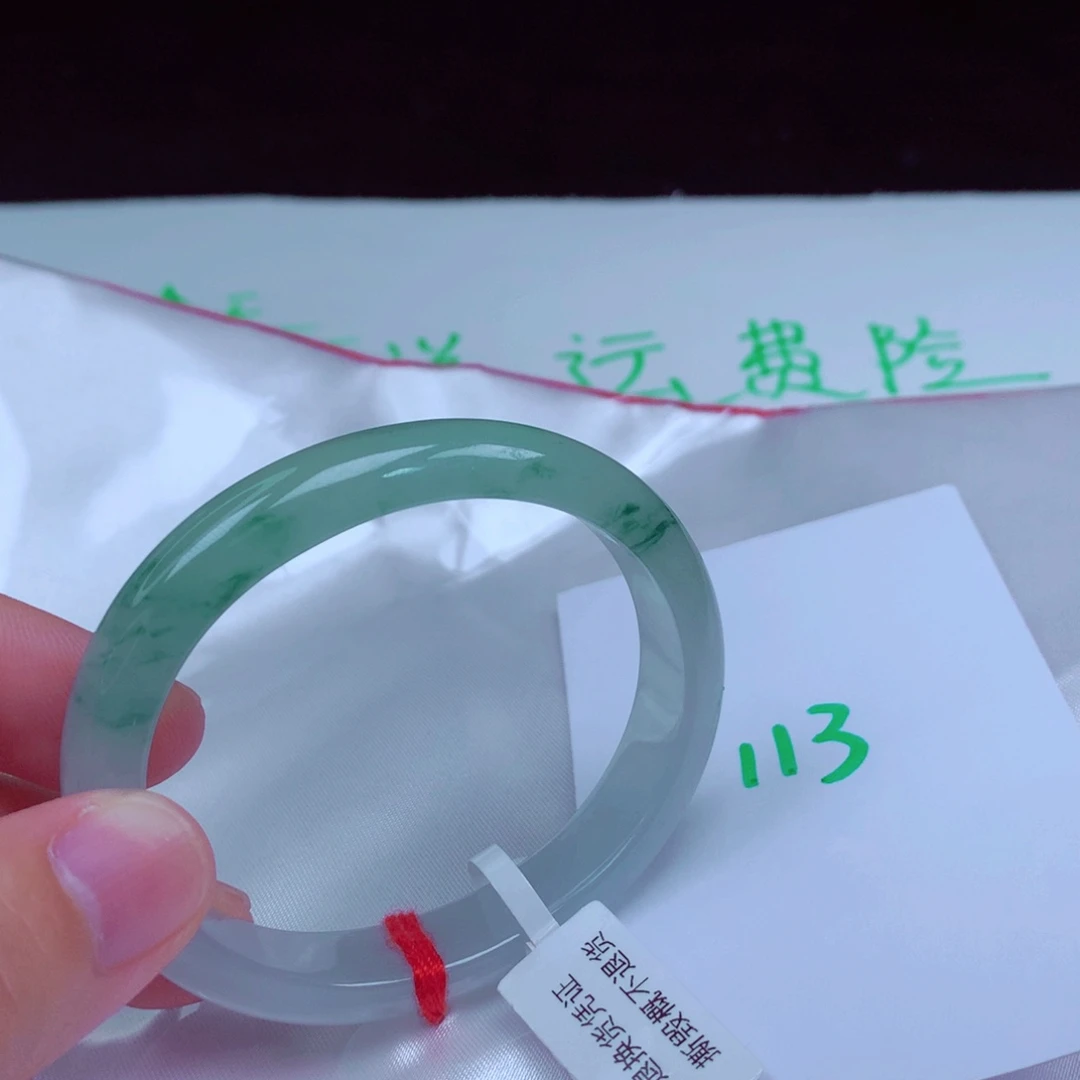 未镶嵌手镯翡翠缅甸天然A货翡翠手镯53贵妃