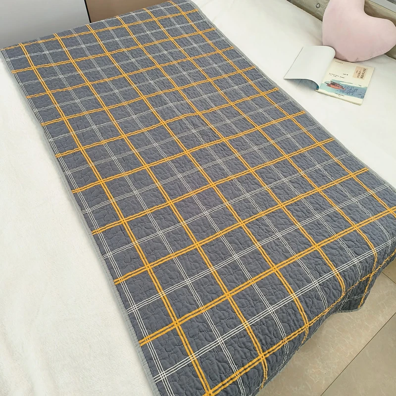 大尺寸双面纯棉床盖全棉学生宿舍家用床垫可机洗床单褥子夹棉防滑