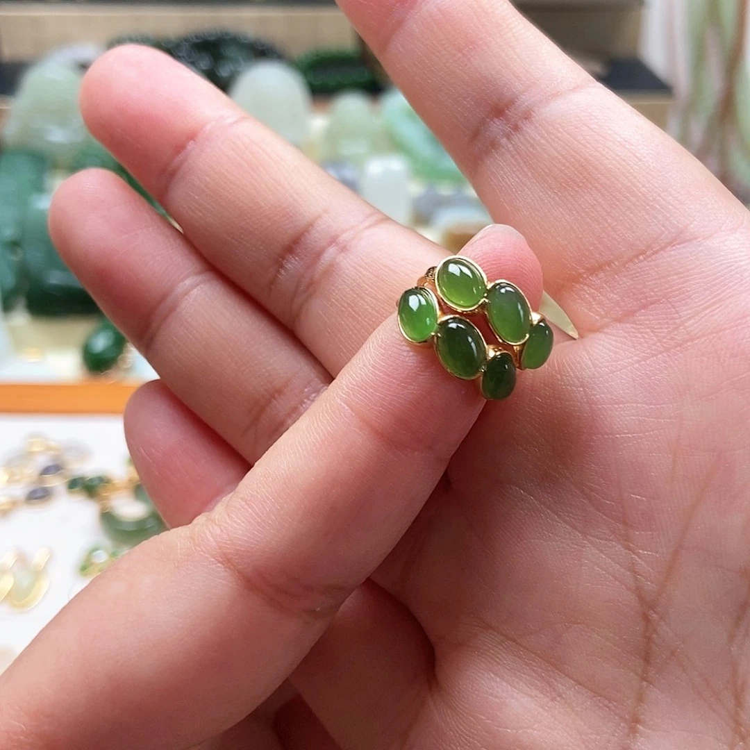 和田玉银S925镶嵌吊坠(不含链)