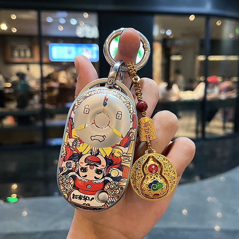 24新款奔腾小马钥匙套国潮奔腾小马活力马萌趣马元气马高档壳扣包