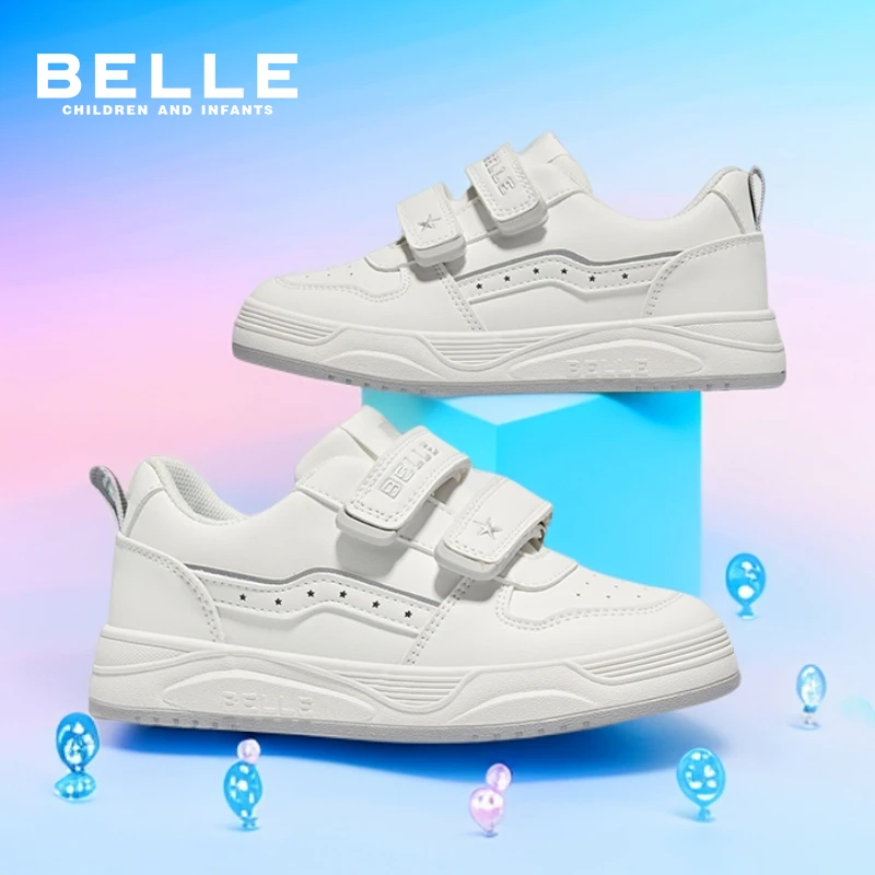 【海盐】百丽儿童款款低帮板鞋白休闲儿童运动童鞋百搭学生鞋BL5105