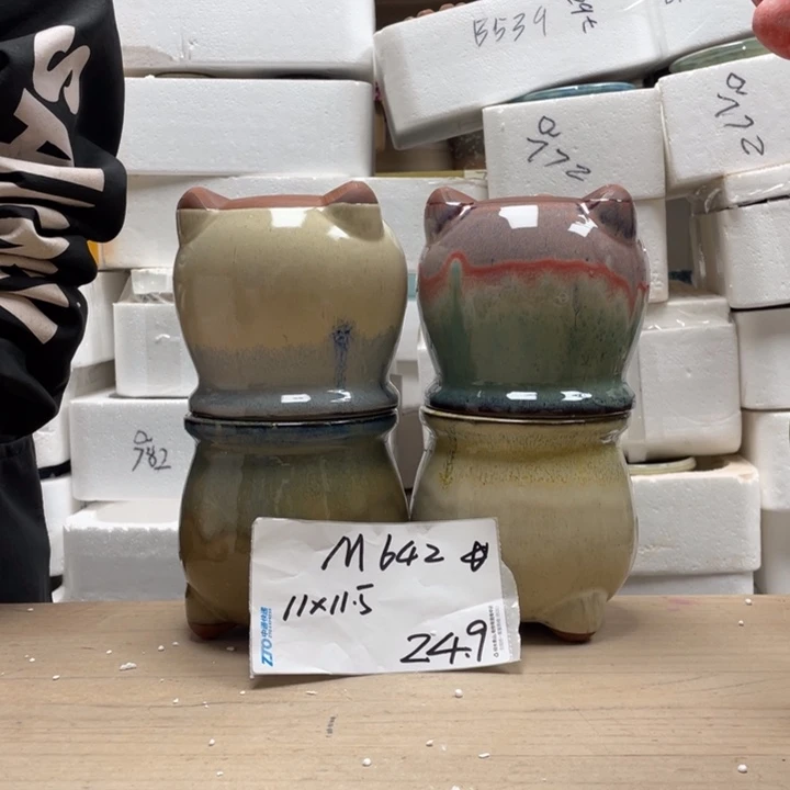 粗陶多肉花盆微瑕642