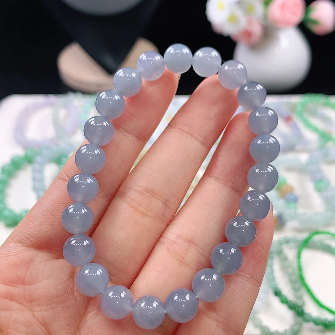 翡翠未镶嵌手链8mm