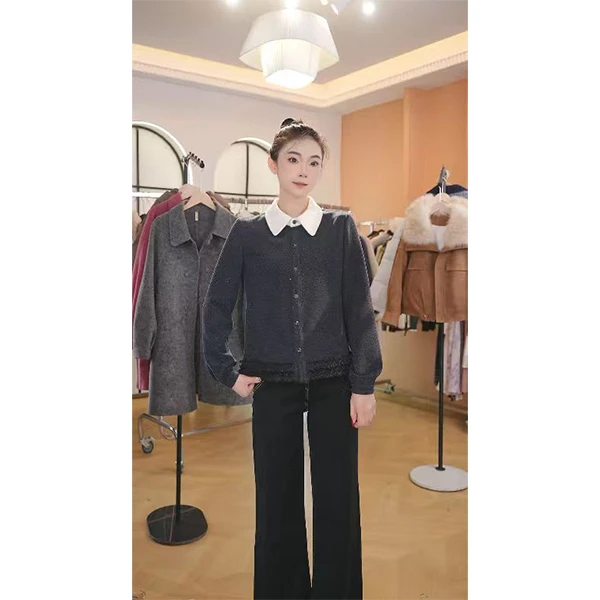 L1015  2025年秋冬新款时尚气质百搭上衣小衫（单上衣）