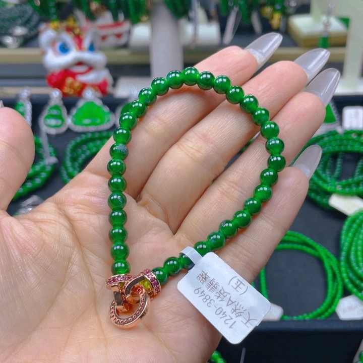 翡翠未镶嵌手链手链6