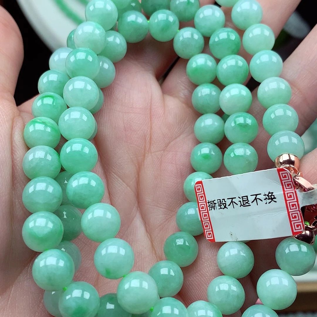 翡翠未镶嵌项链翡翠