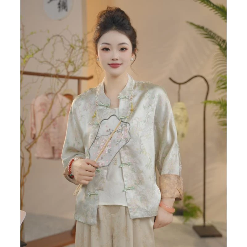 【吕夫人专属】【渔歌子】2025夏季新款新中式真丝外套