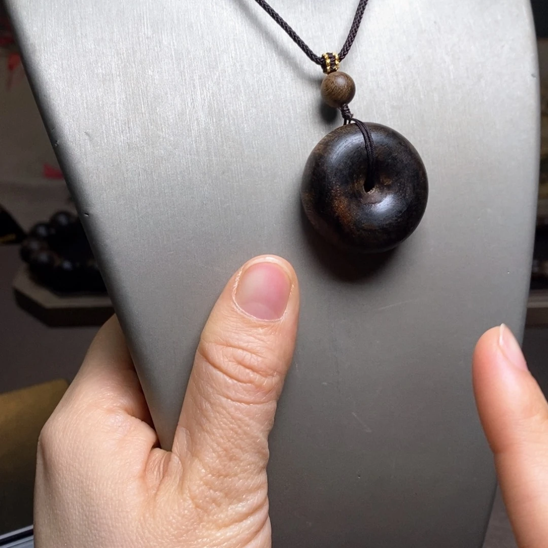沉香木手串越南芽庄白棋楠瘤疤吊坠