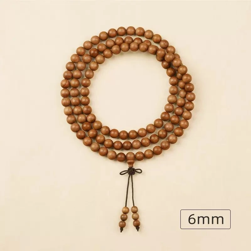 【福利款微微瑕】 0.6mm*108颗多圈手串迈索尔老山檀香