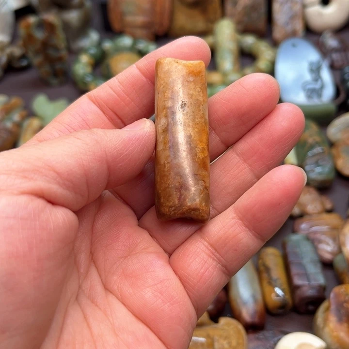 岫岩河磨玉（透闪石质玉）把件未镶嵌凌