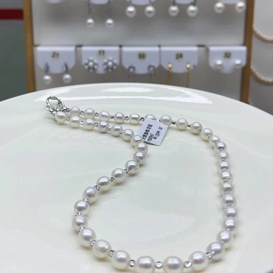 淡水珍珠颈饰合金