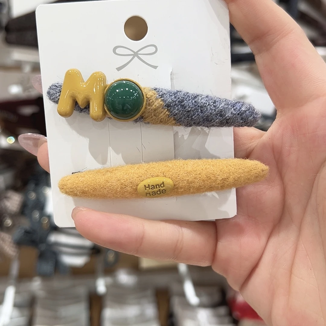 皮质铁合金黄色m 鸭夹