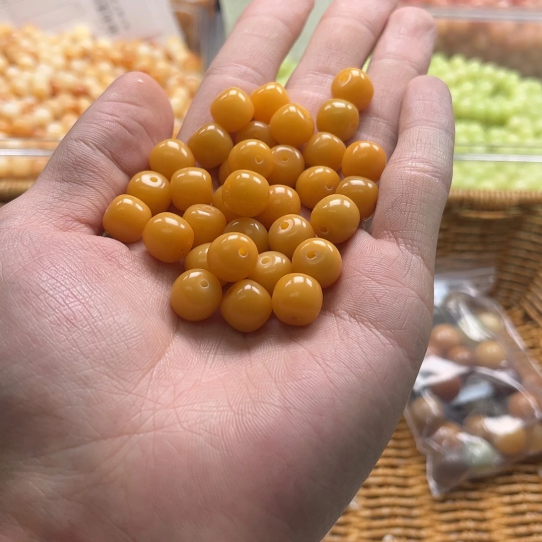 【闪购商品】白玉菩提吊坠c11/100+20颗鸡油黄