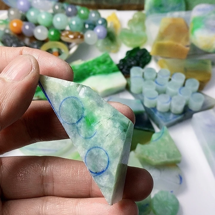 翡翠散珠天然翡翠A货