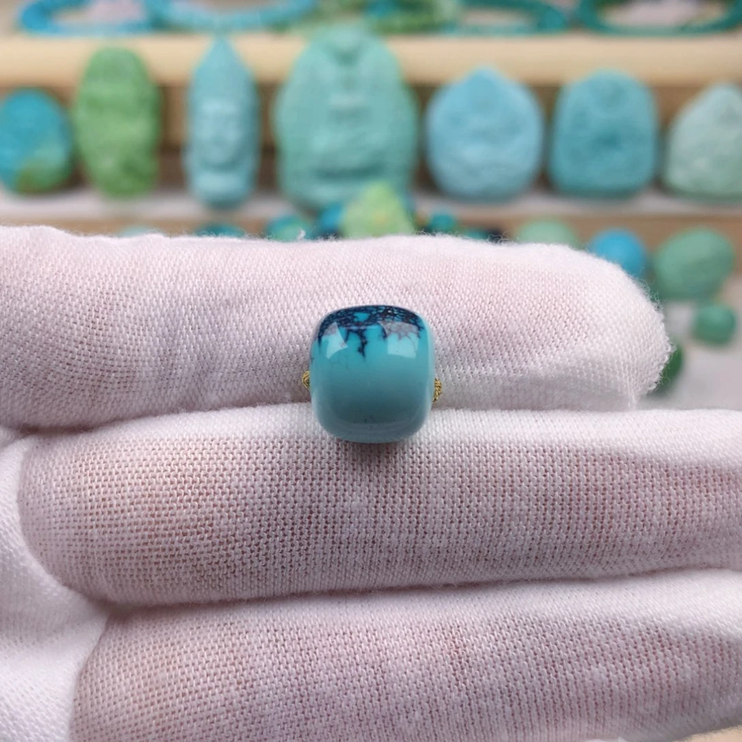 未镶嵌绿松石珠宝奇石12mm