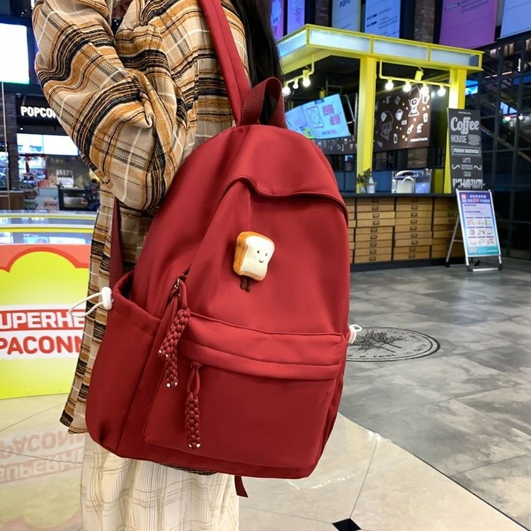 双肩防盗透气防泼水拉链减负书包高颜值高中生英伦风书包无挂件