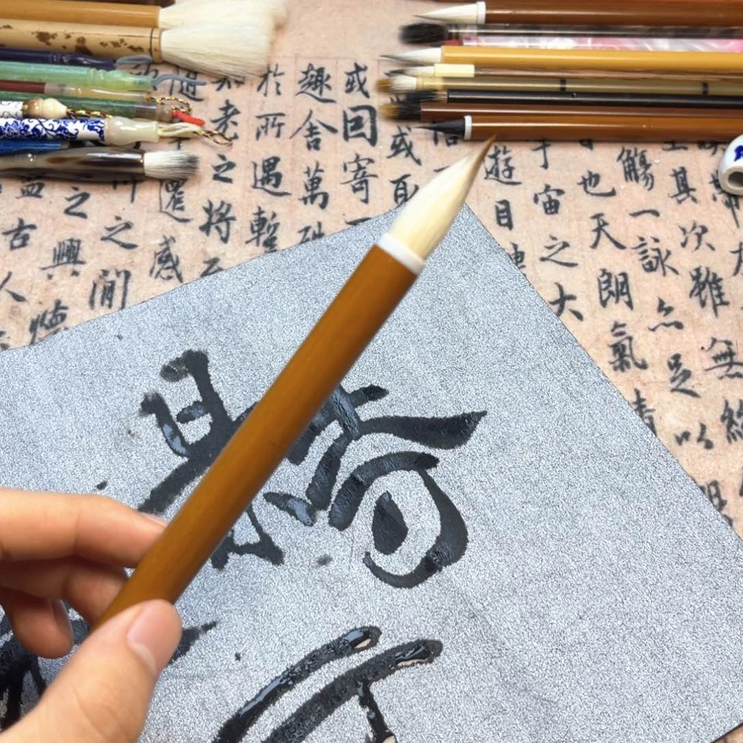 单支3.0狼羊兼毫烤竹杆子