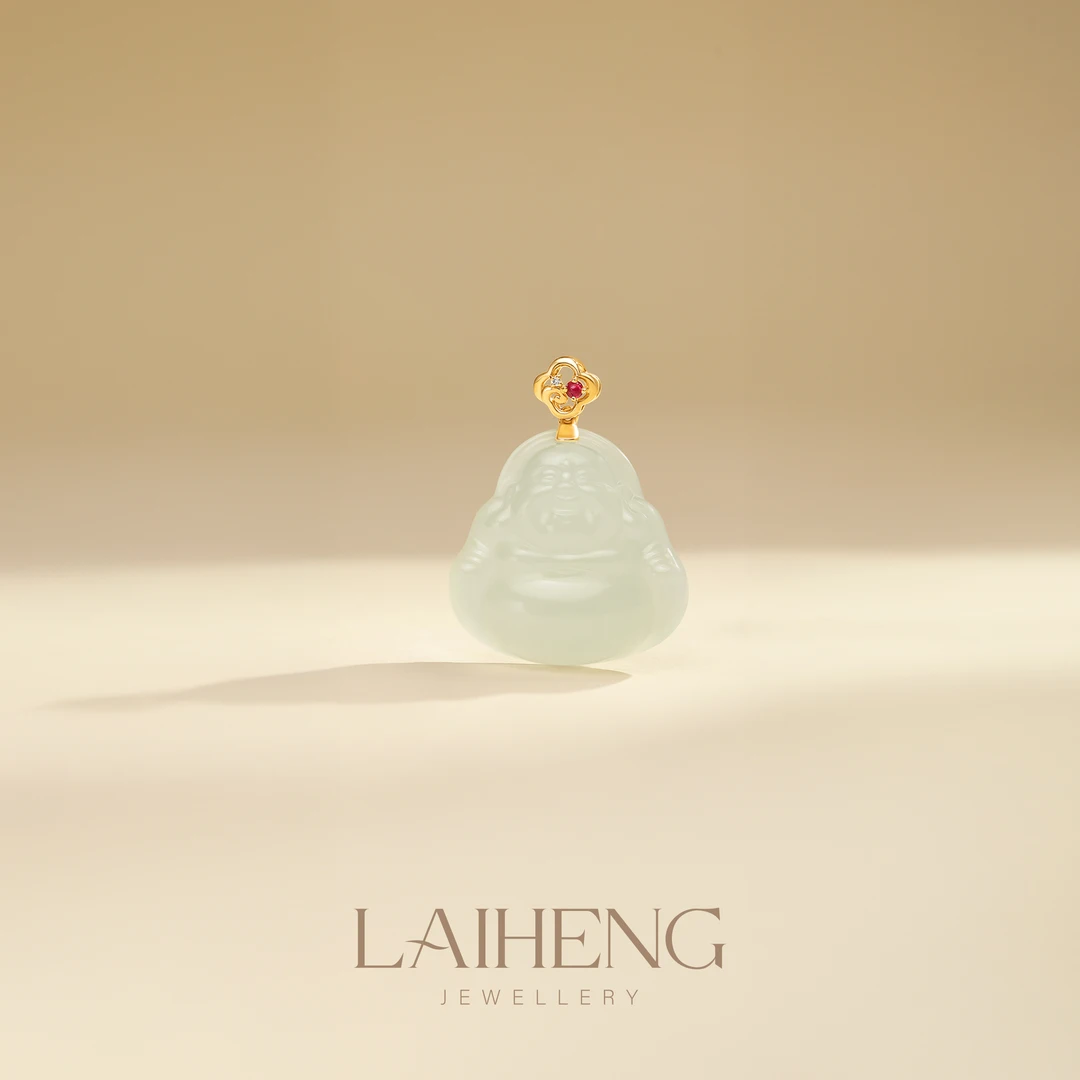 18K金 和田玉吊坠  243371