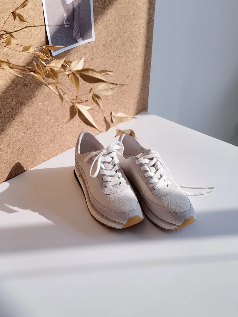 M177厚底增高阿甘跑鞋牛皮拼色真皮反绒休闲轻便透气舒适复古男士