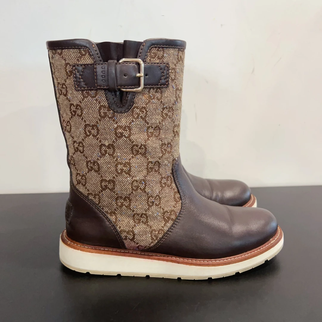 99新 GUCCI/古驰 靴子 尺码35成色看直播 GSH1504