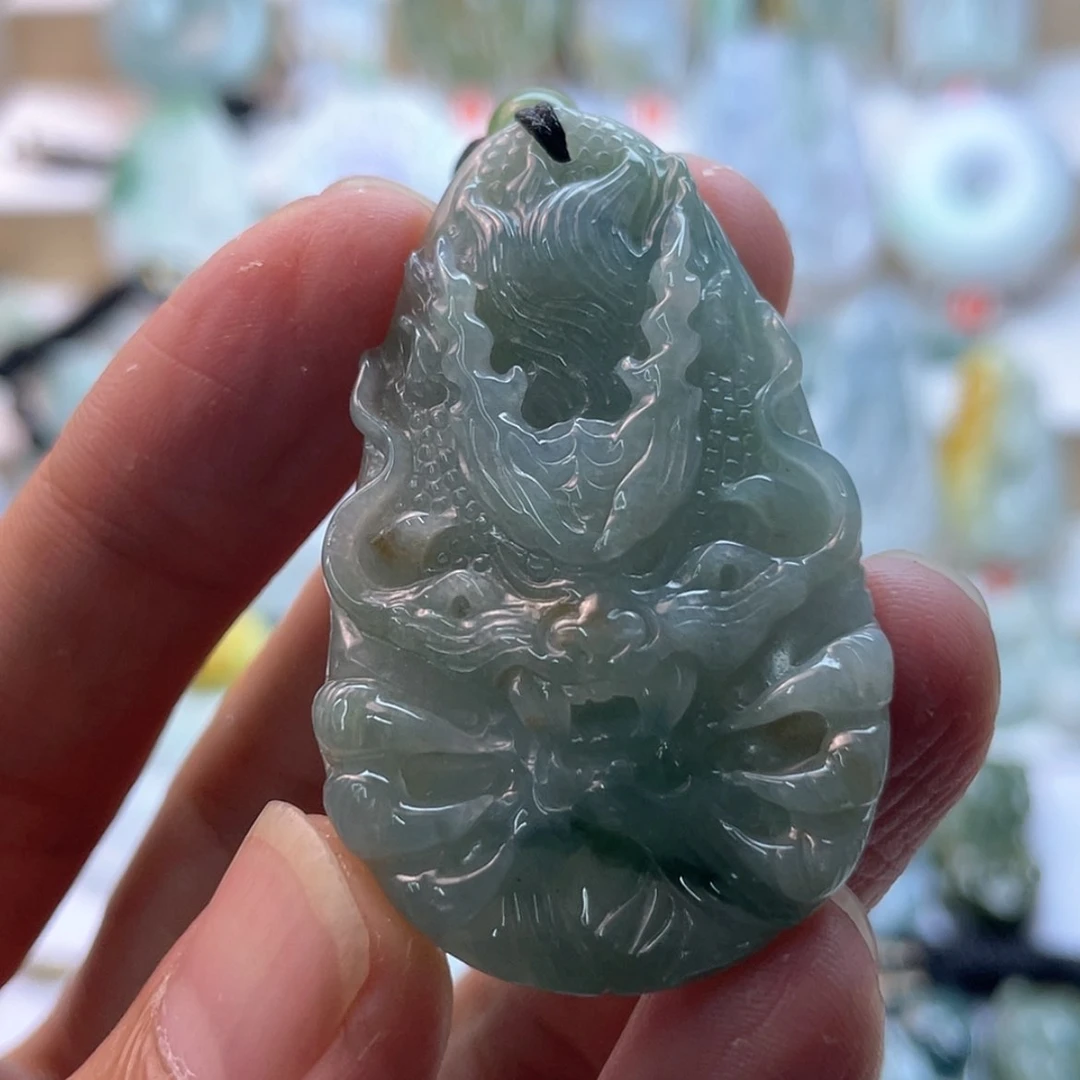 【闪购商品】颈饰未镶嵌翡翠龙牌