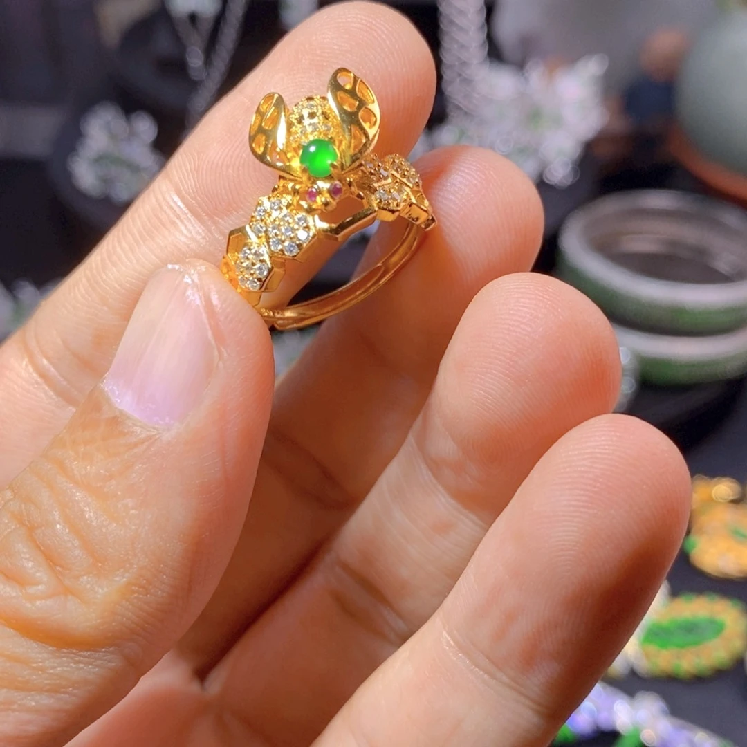 翡翠银S925镶嵌颈饰天然翡翠