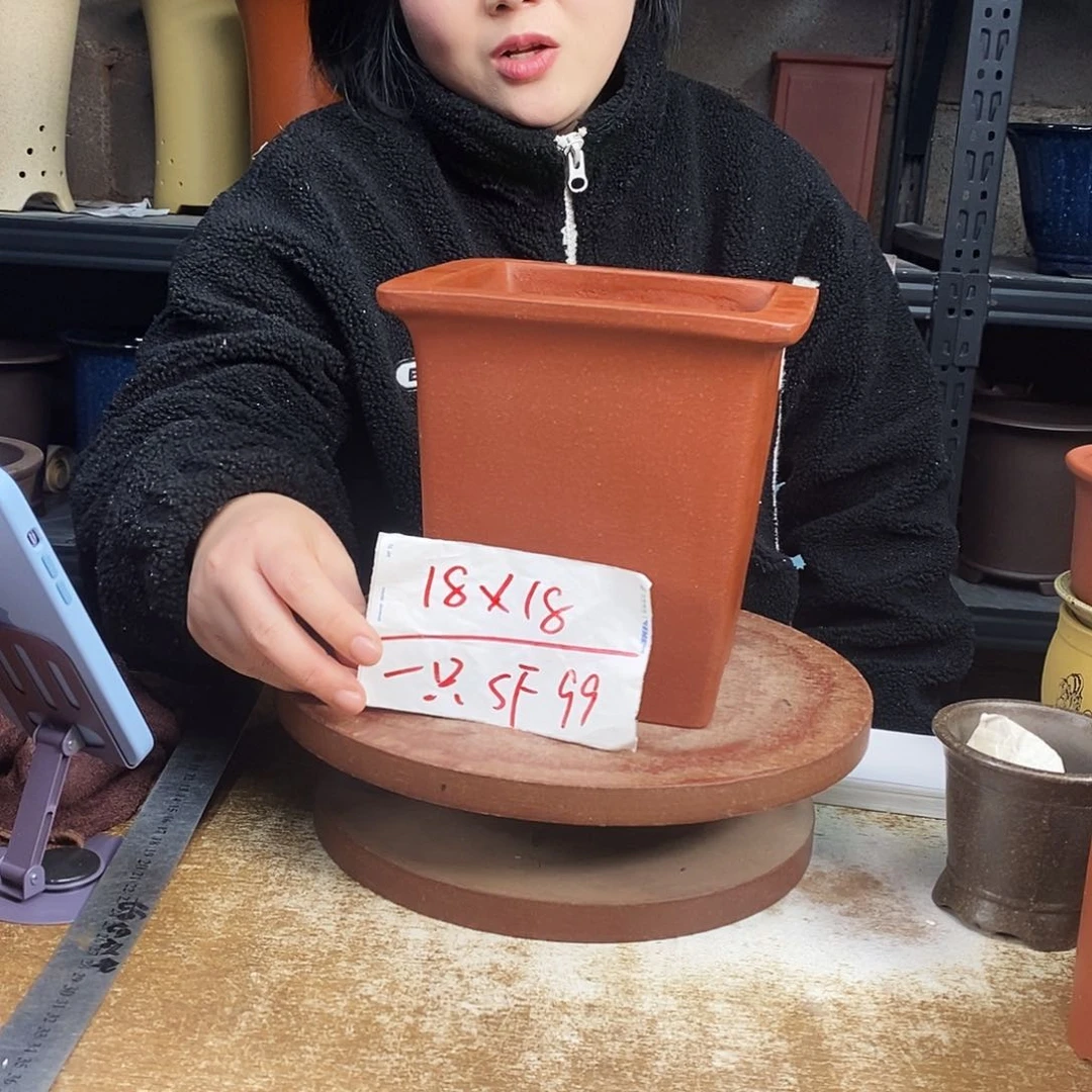 紫砂紫砂花盆一只SF99