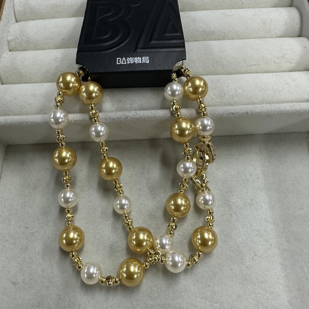 铜合金仿珍珠项链 时尚潮流珠珠项链 2339
