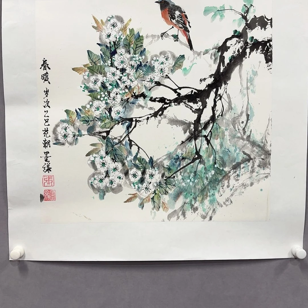 国画亲笔手绘放心去藏