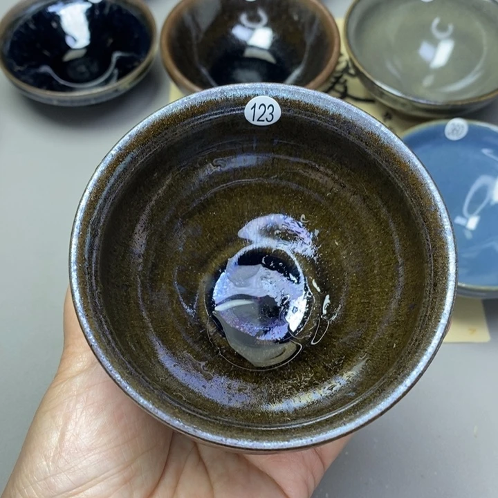 茶盏建窑建盏柴烧主人杯