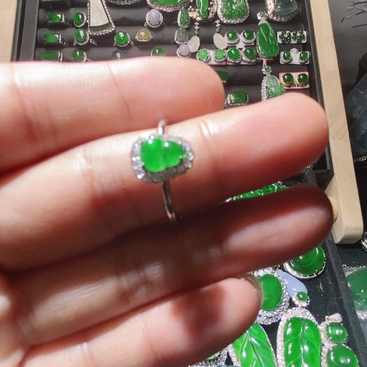 未镶嵌戒指翡翠24