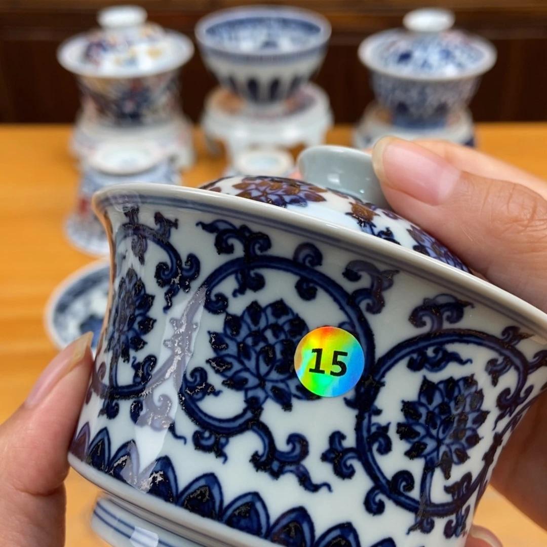 手绘现代茶具非古董