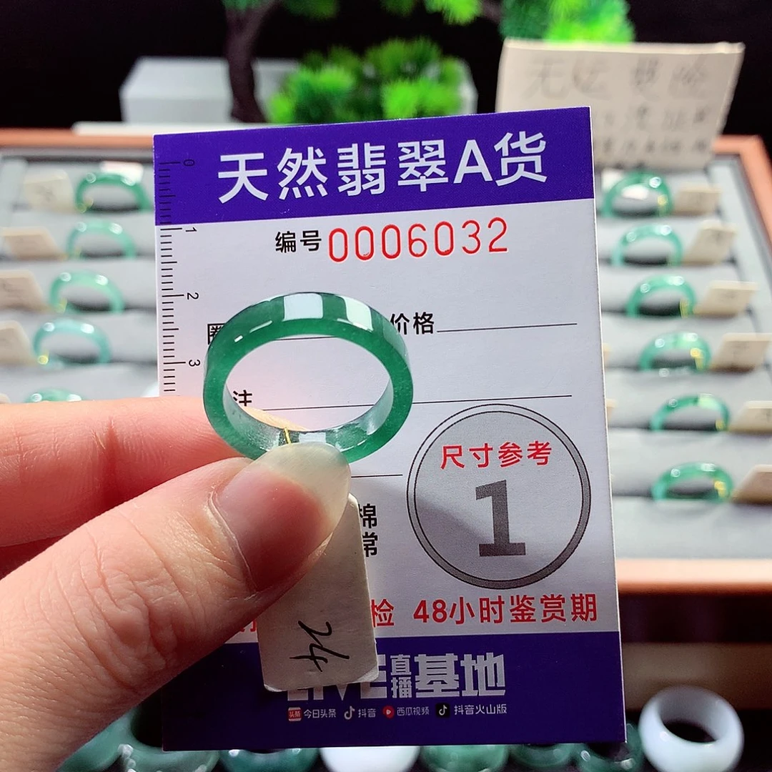 翡翠戒指未镶嵌24号
