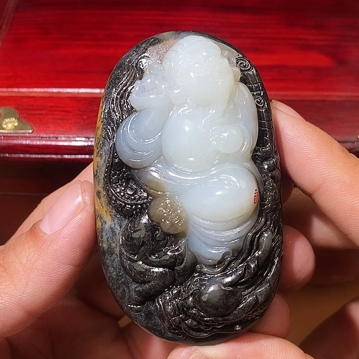 和田玉未镶嵌颈饰HX