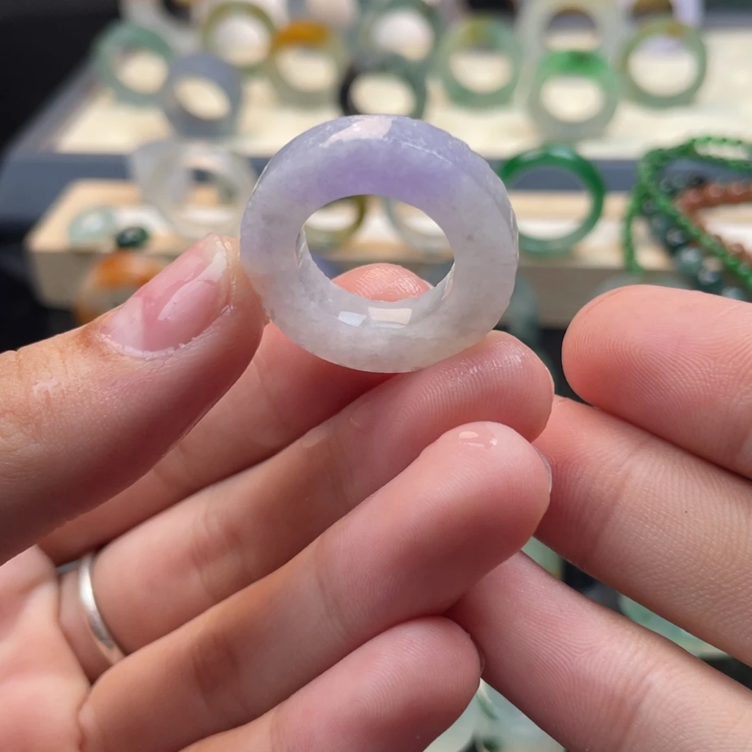 未镶嵌定制翡翠一抹紫