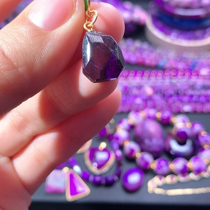 苏纪石（舒俱来）吊坠银S925镶嵌