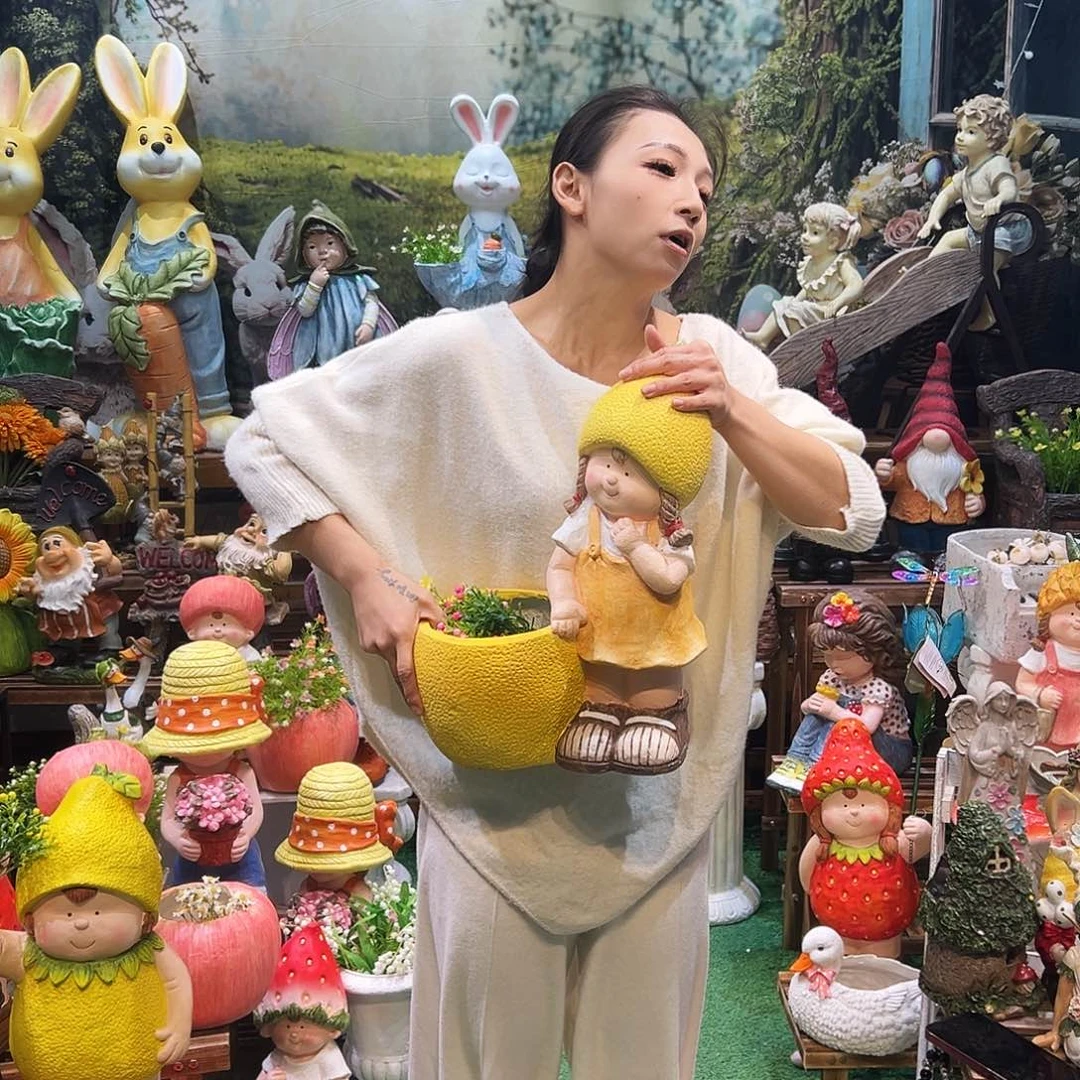 花园摆件红红火火