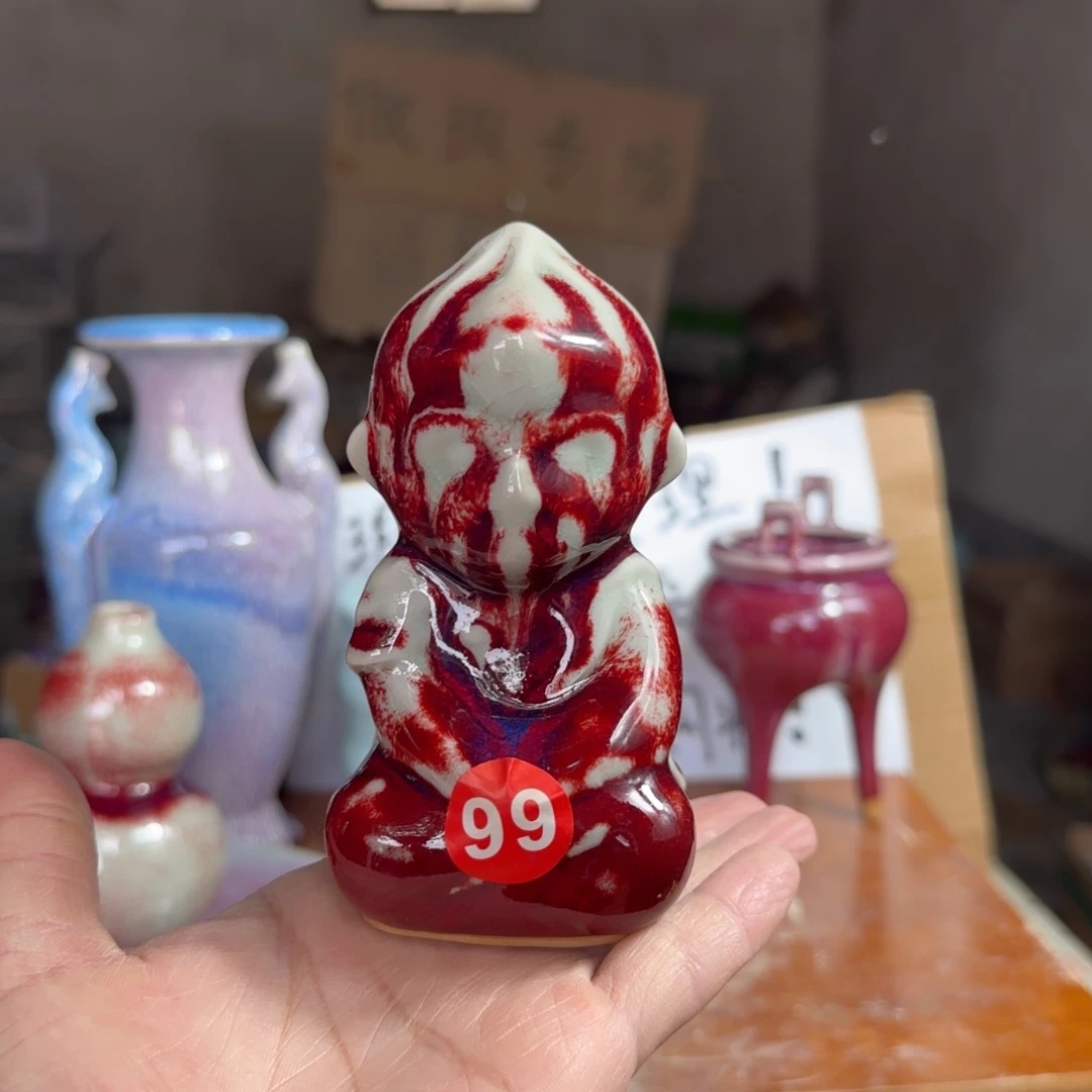 摆件郑家钧瓷摆件微瑕