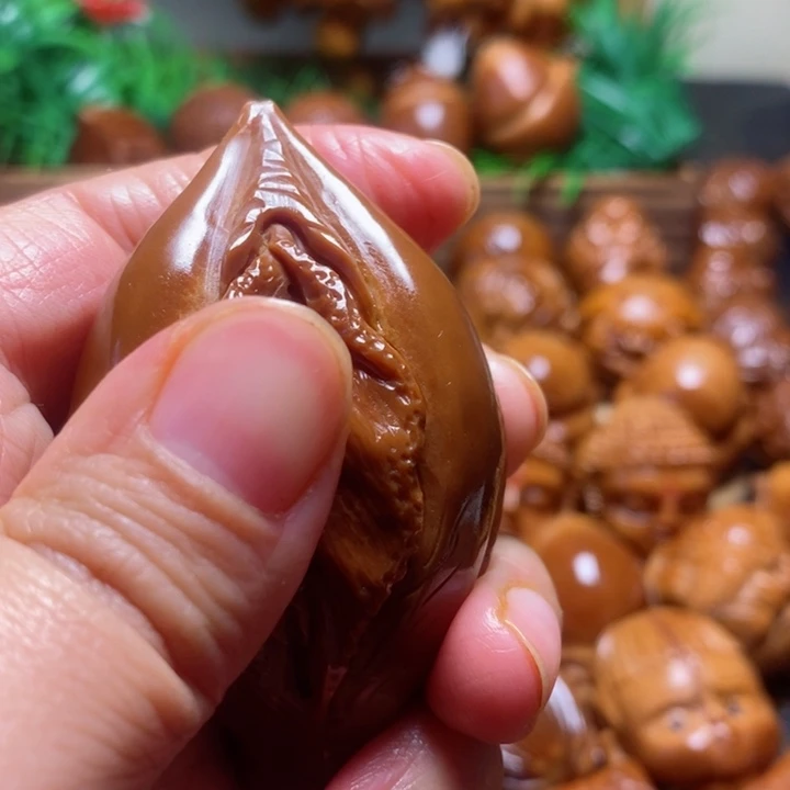 橄榄核把件六大橄榄核三面手工