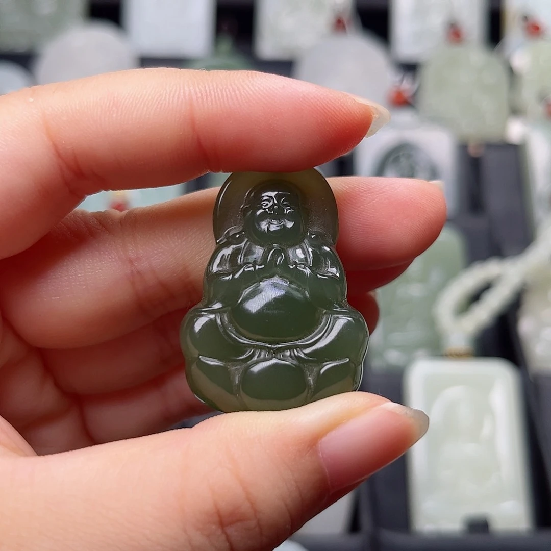 和田玉未镶嵌挂件