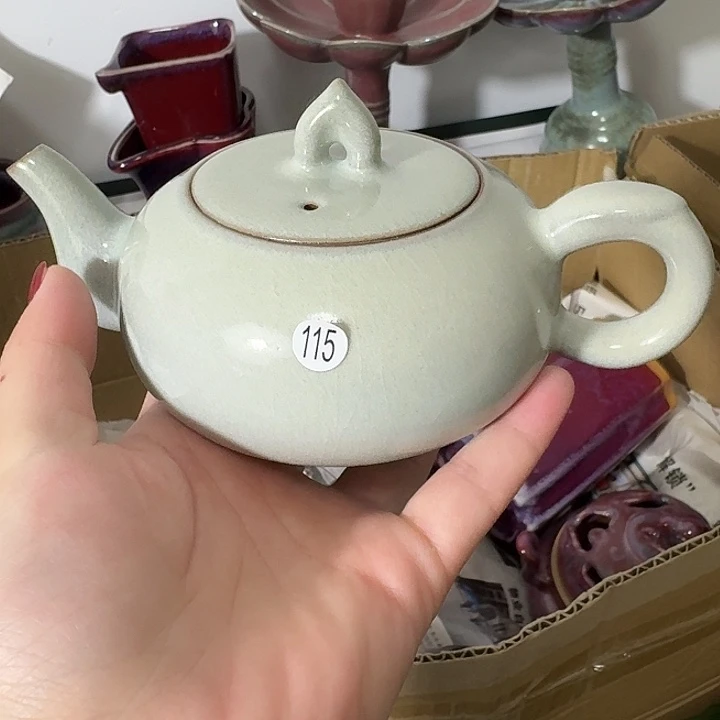 摆件陶郑家钧窑摆件微