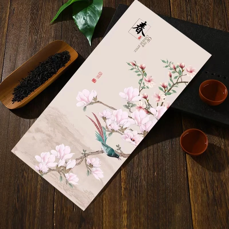 茶巾中式棉麻专用茶具茶巾茶布加厚吸水配件陶瓷茶具春（30*16）