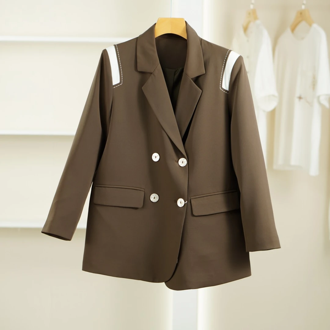 一路童行【睦】30513281 春秋时尚翻领西服外套品牌撤柜女装