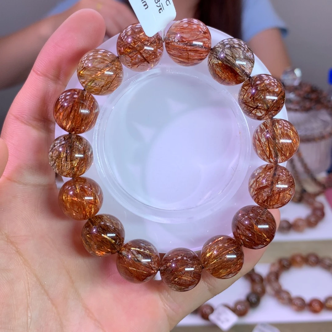 水晶手链未镶嵌黑金超七
