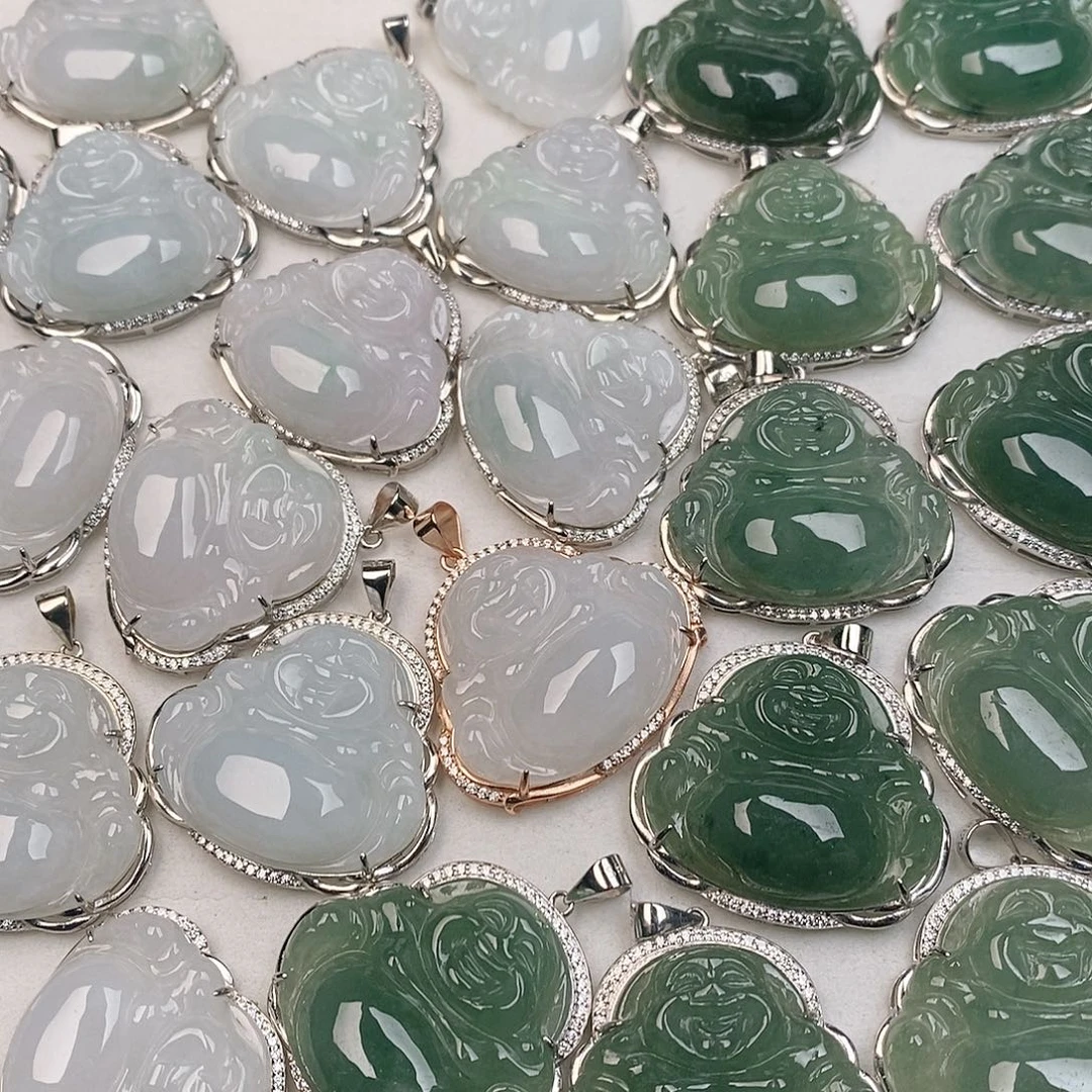 翡翠银S925镶嵌颈饰