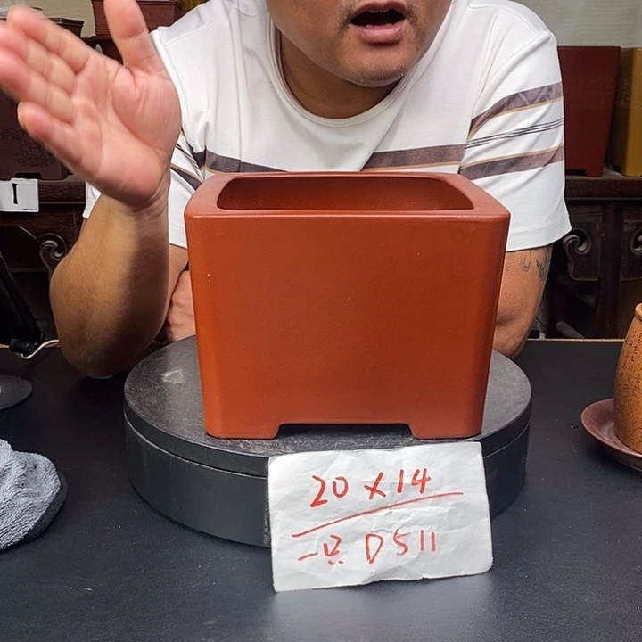 紫砂花盆货号一只D511
