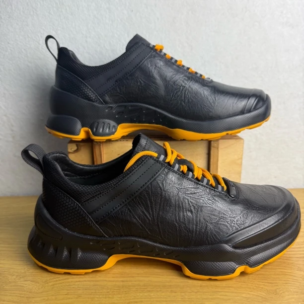 男士秋季新款真皮透气轻便软底休闲运动皮鞋