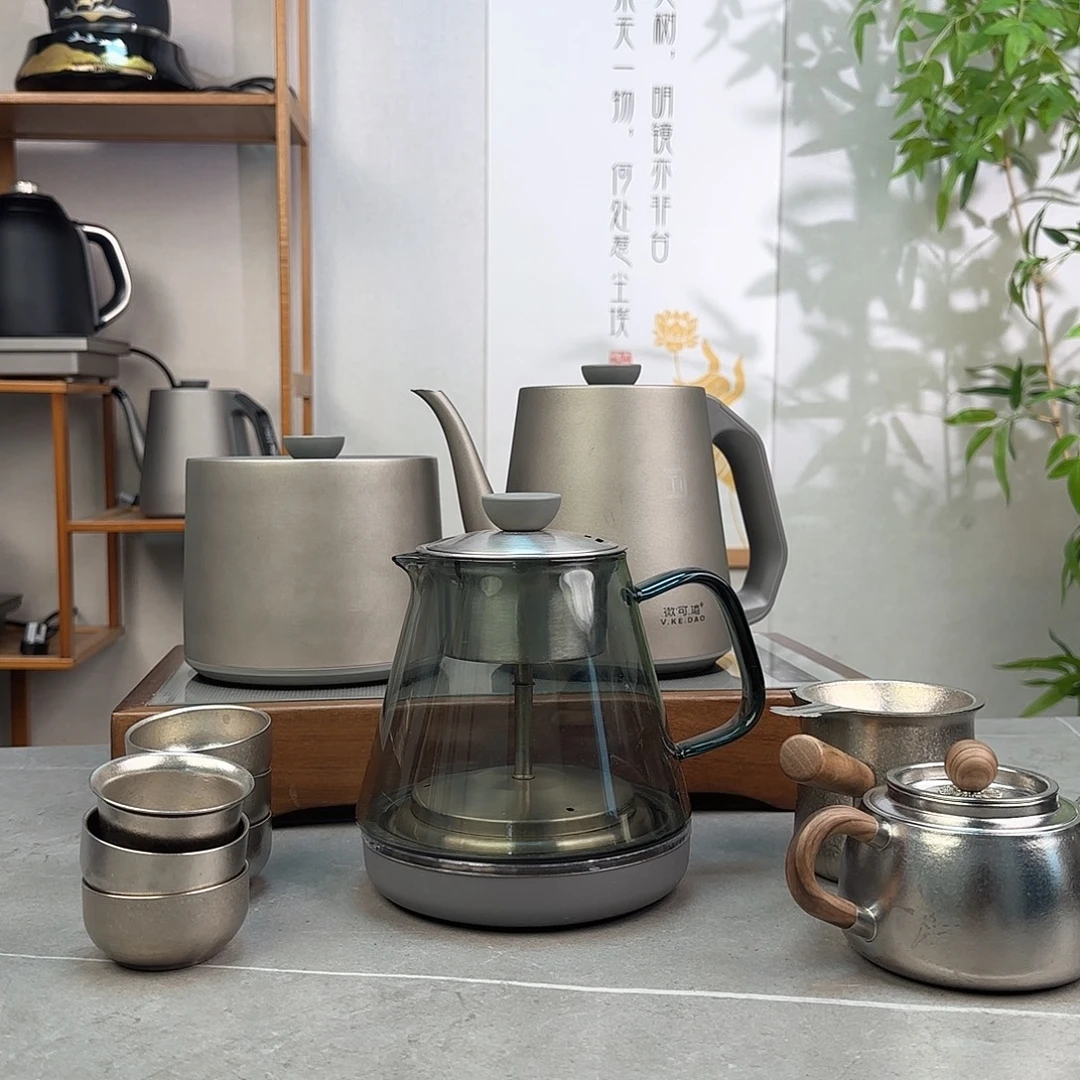 呱***咪纯钛+小泡壶+纯钛杯