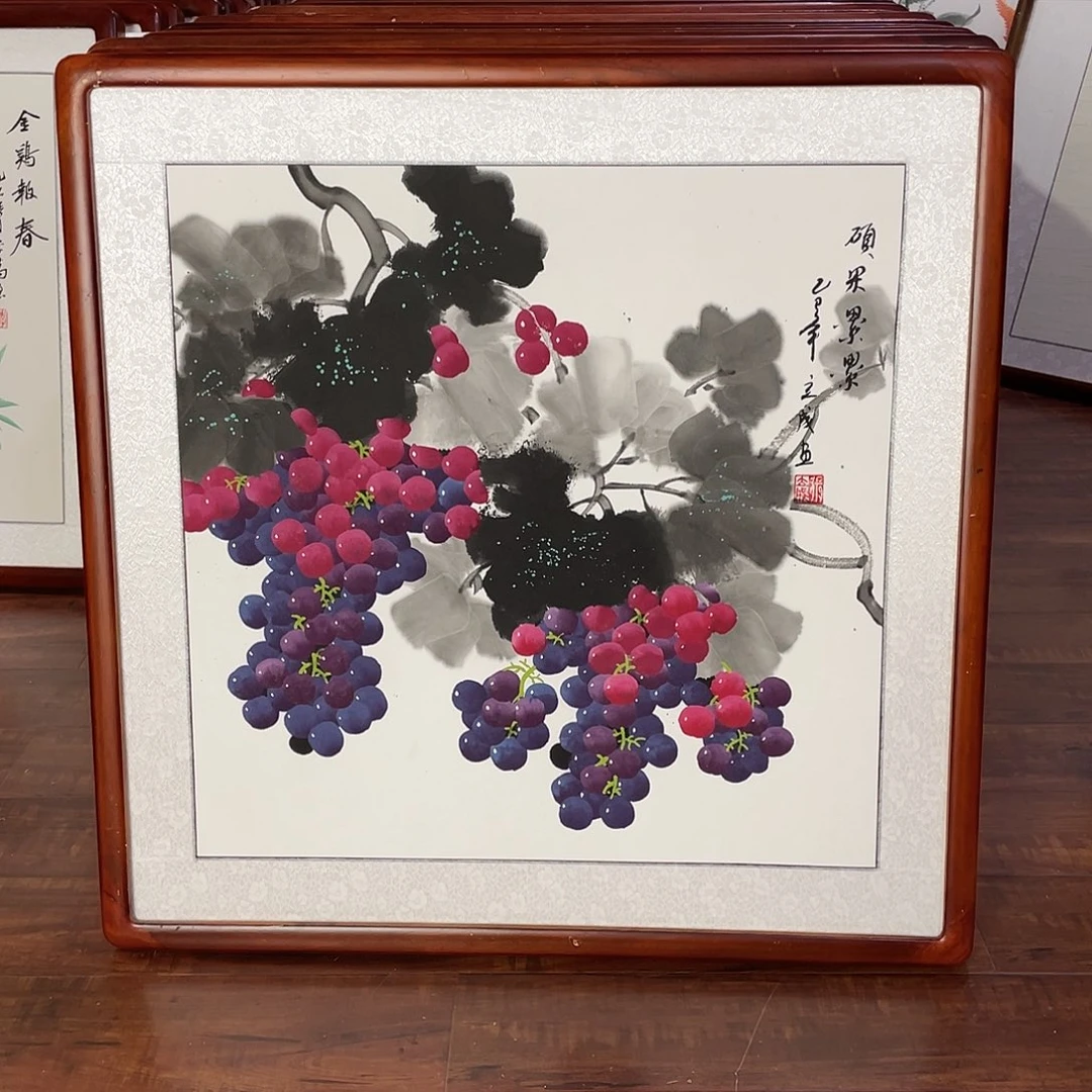 国画带框尺寸63*63厘米